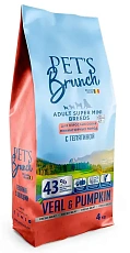 Pet's Brunch Adult Super Mini Breeds (Телятина и тыква)